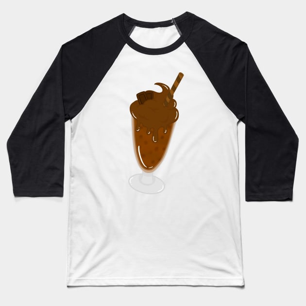 chocolate shake Baseball T-Shirt by LillyTheChibi